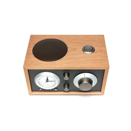 Tivoli Audio Clock Radio Model Three® Bluetooth with USB, Cherry/Taupe